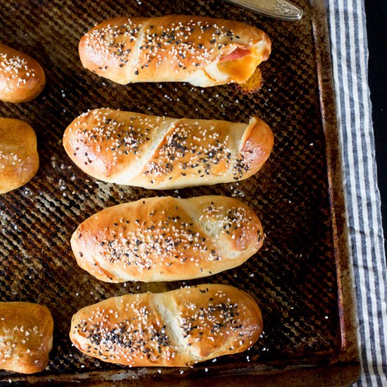 Andouille and Cheddar Pretzel Bites