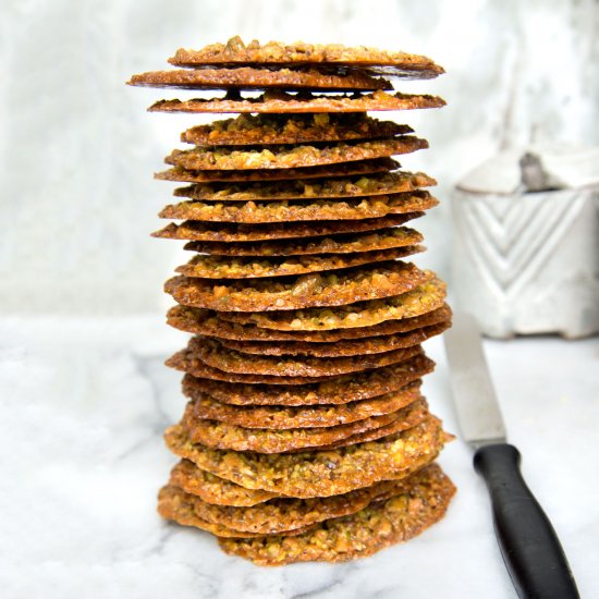 Pistachio Florentine Lace Cookies