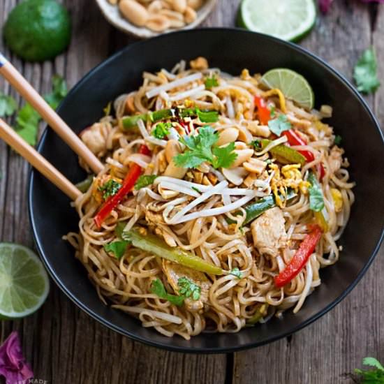 Chicken Pad Thai Noodles