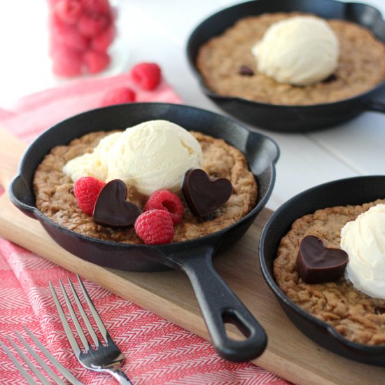 Chocolate Chunk Skillet Cookies