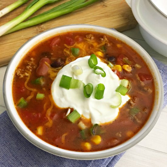 Slow Cooker Chicken Taco Soup