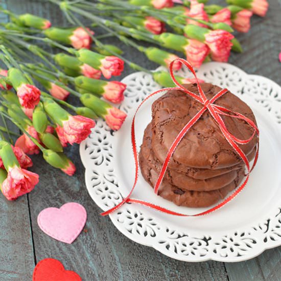 Flourless Dark Chocolate Cookies