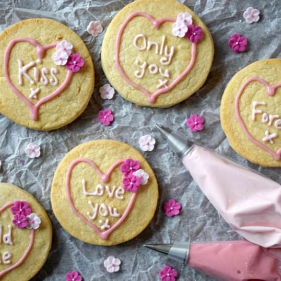 Loveheart Shortbread Biscuits