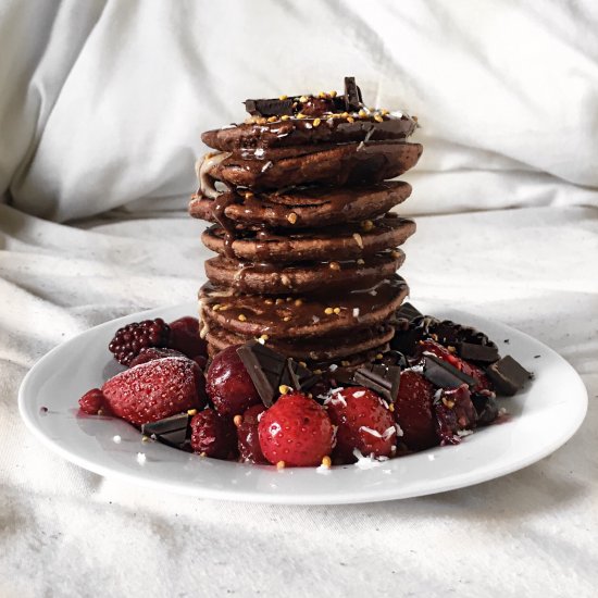 Chocolate Vegan Pancakes