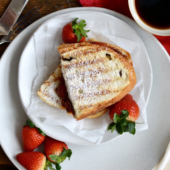 Roasted Strawberry Panini