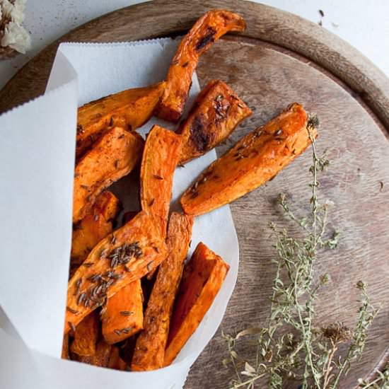 Spicy Sweet Potato Wedges