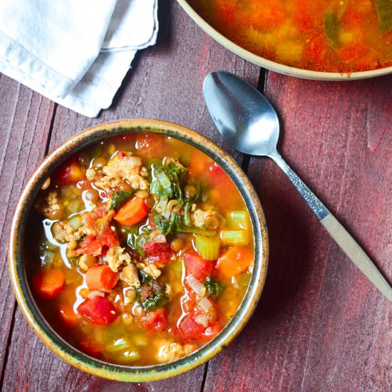 Lentil and Sausage Soup