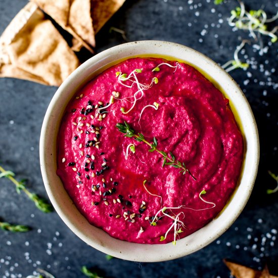 Spicy Roasted Beet Hummus