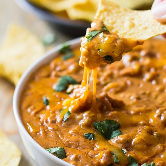 Homemade Chili Cheese Dip