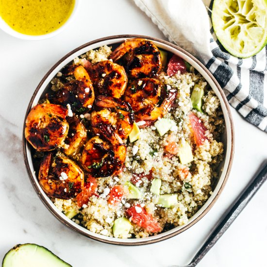 Grapefruit and Avocado Quinoa Salad