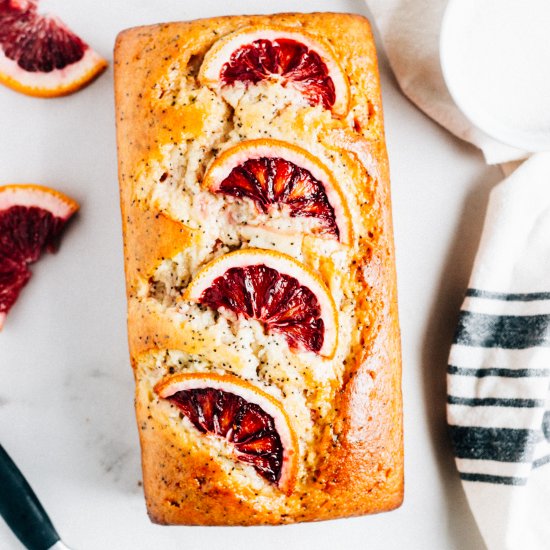 Blood Orange Poppyseed Cake