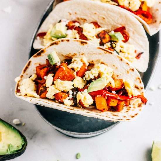 Sweet Potato Breakfast Tacos