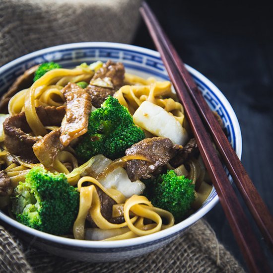 Asian Pork and Beef Noodles