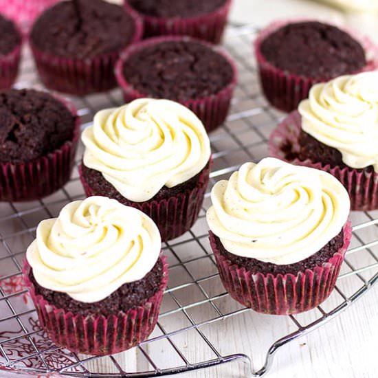 Cocoa Beet Cupcakes