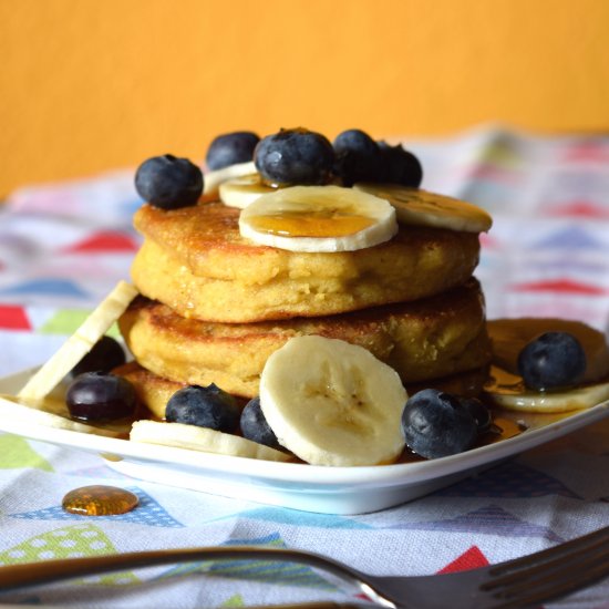 Simple Cornmeal Pancakes