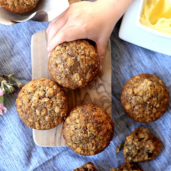 Healthy Oatmeal Muffins