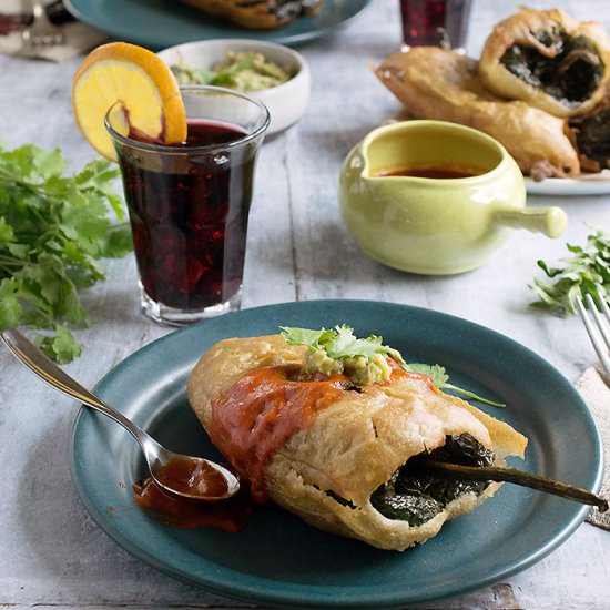 Vegan Potato-Stuffed Chiles Relleno