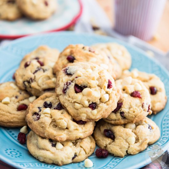 White Chocolate Macadamia Cranberry Cookies