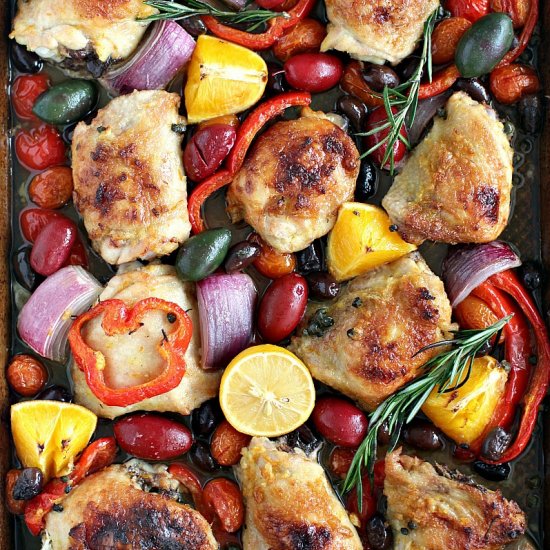 One Pan Mediterranean Chicken