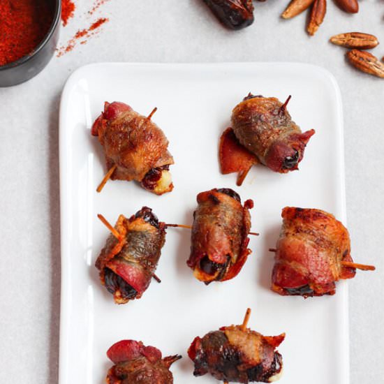 Chili Bacon Dates with Manchego