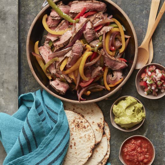 Spicy Beef Fajitas