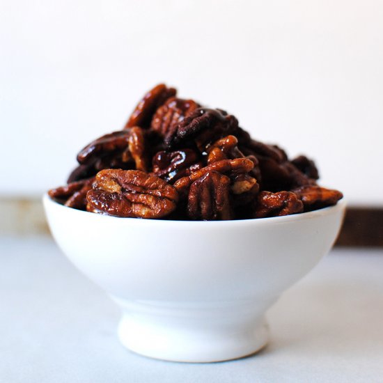 Maple Bourbon Pecans