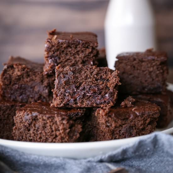 Double Chocolate Chickpea Brownies