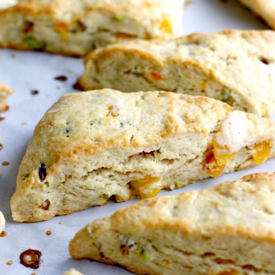 Apricot Pistachio Scones