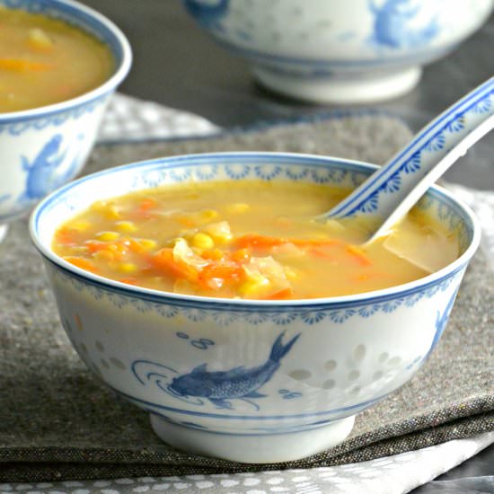 Indo-Chinese Corn Chowder