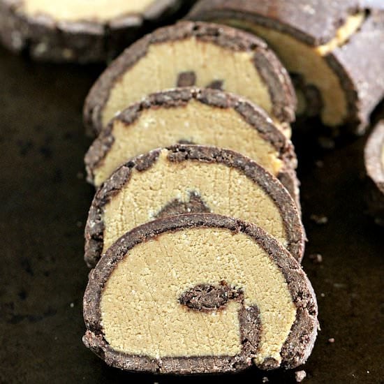 No Bake Peanut Butter Roll