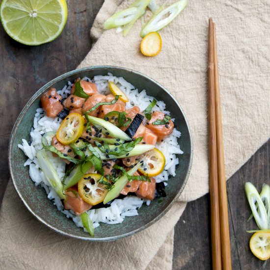 Homemade Poke Bowls