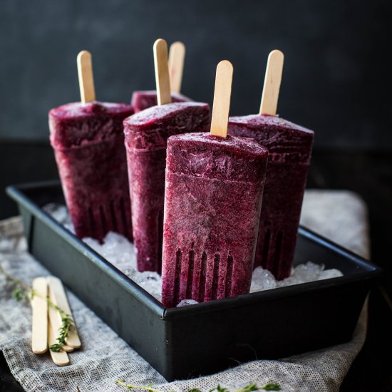 Berry Kombucha Popsicles