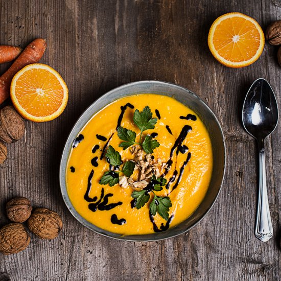 Carrot orange soup