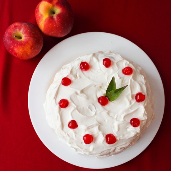 Upside-down apple cake