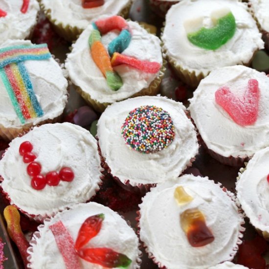 Love Letter Skinny Vanilla Cupcakes