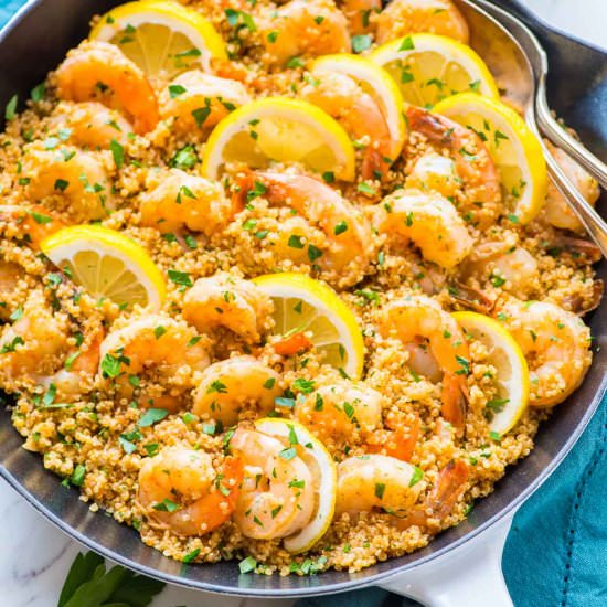 Garlic Shrimp with Quinoa