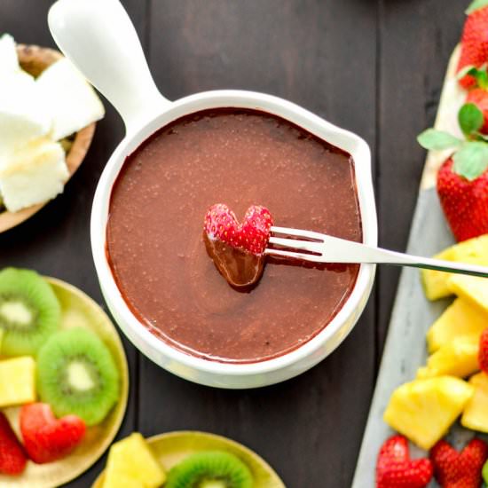 Vegan Chocolate Fondue