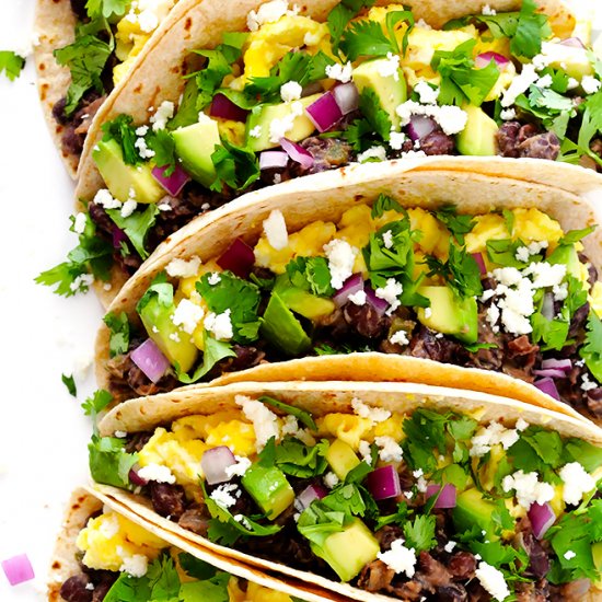 Black Bean Breakfast Tacos