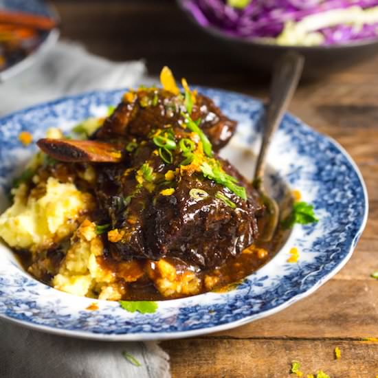 Short Ribs w Honey, Soy And Orange