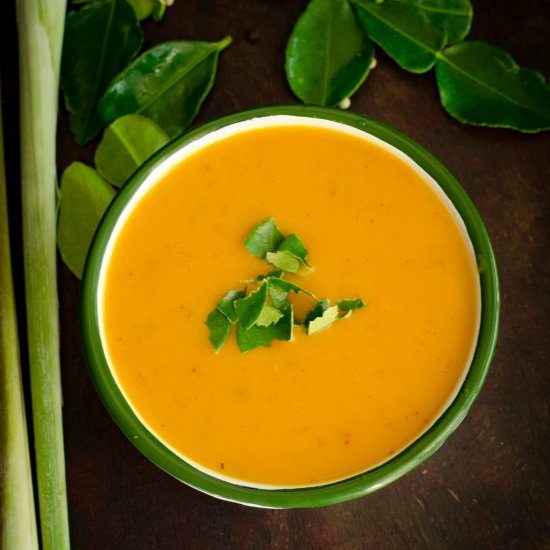 Asian Inspired Vegan Squash Soup