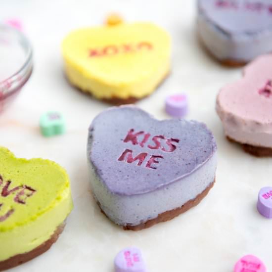 Conversation Heart Cakes