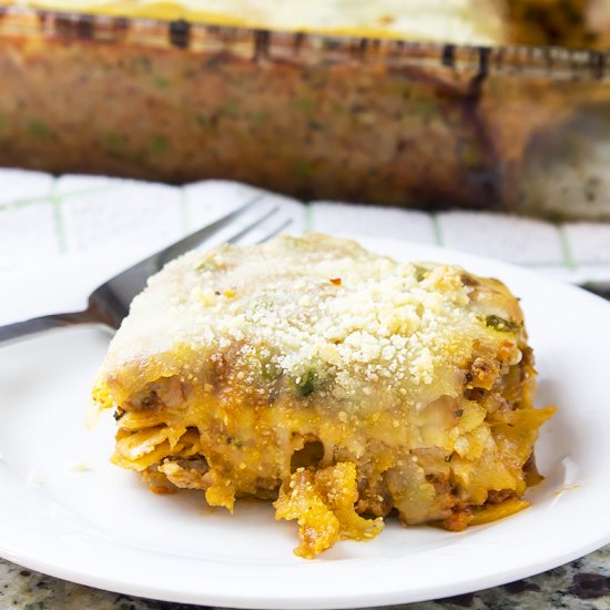 SICILIAN LASAGNA WITH PEAS & SAUSAG