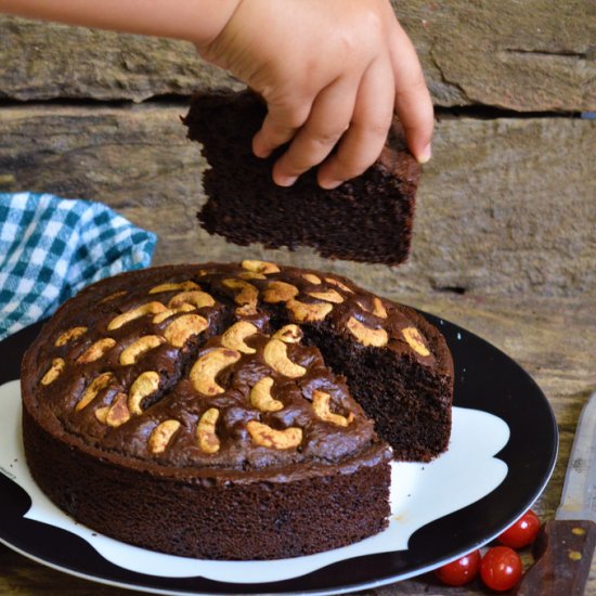 Chocolate Nut Cake – A Healthy Bake