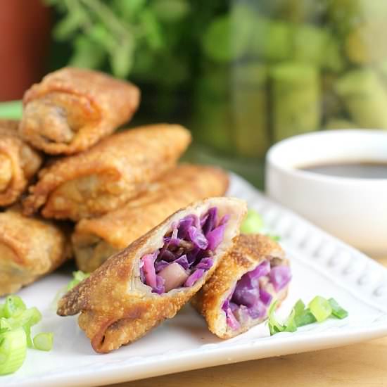 Red Cabbage and Radish Spring Roll