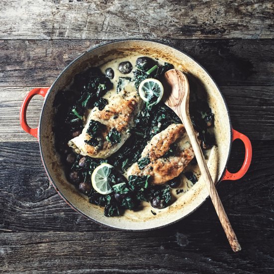 Creamy Sherry Skillet Chicken