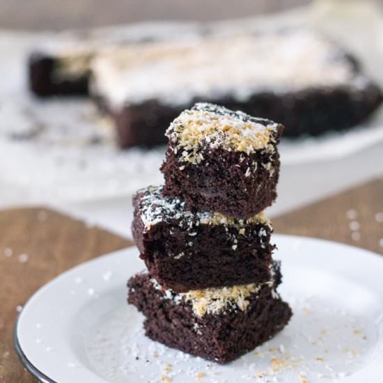 Vegan Brownies with Coconut