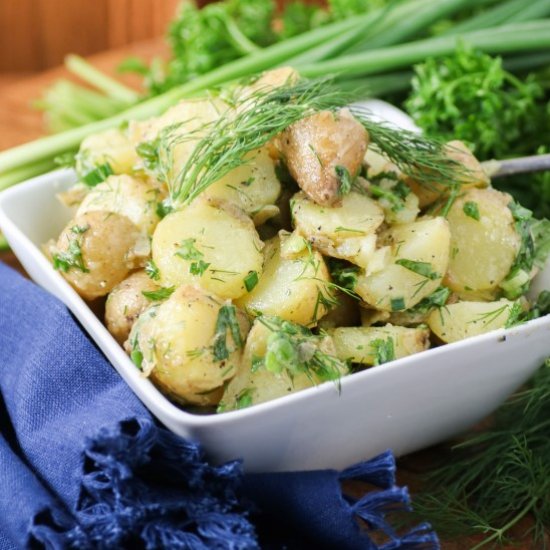 Herbed Potato Salad {No Mayo}