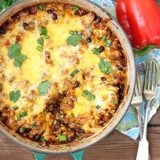 Mexican Chicken & Rice Casserole