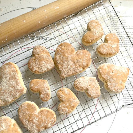 Valentines Heart Biscuits