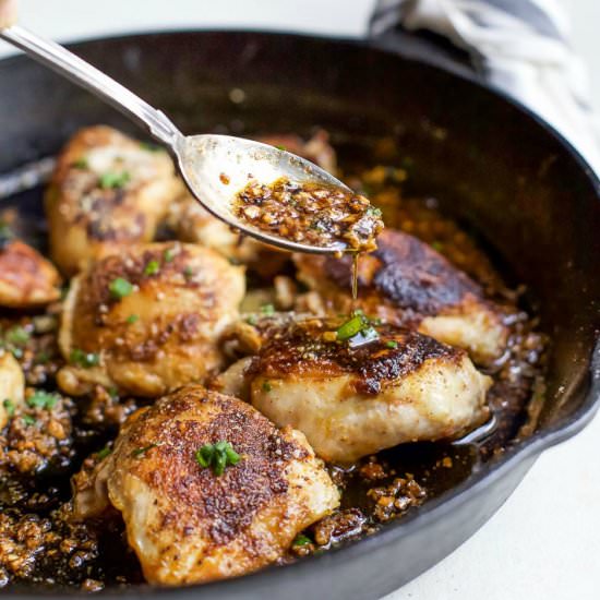 Skillet Garlic Parmesan Chicken